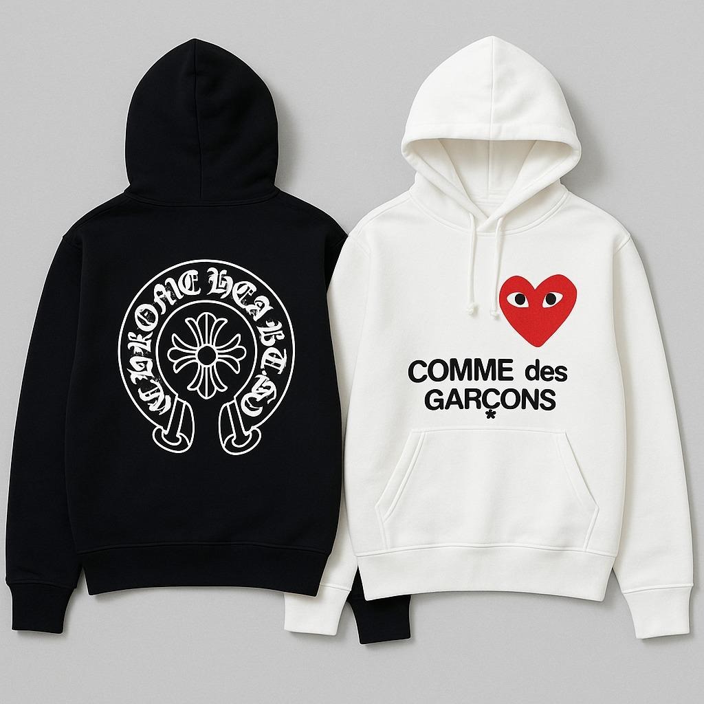 Streetwear Chic: Combining Chrome Hearts Hoodies with Comme des Garçons Outerwear
