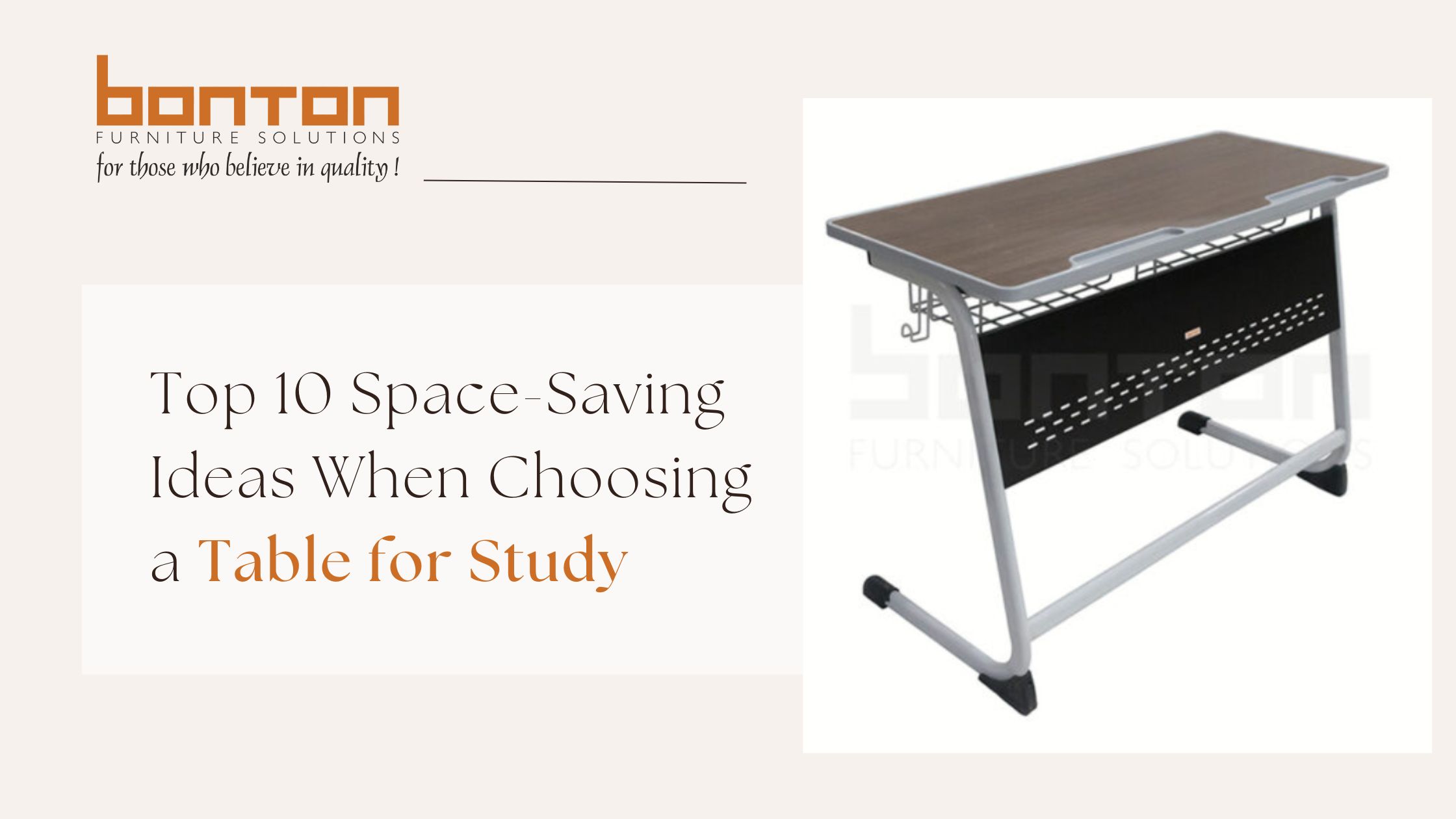 Top 10 Space-Saving Ideas When Choosing a Table for Study