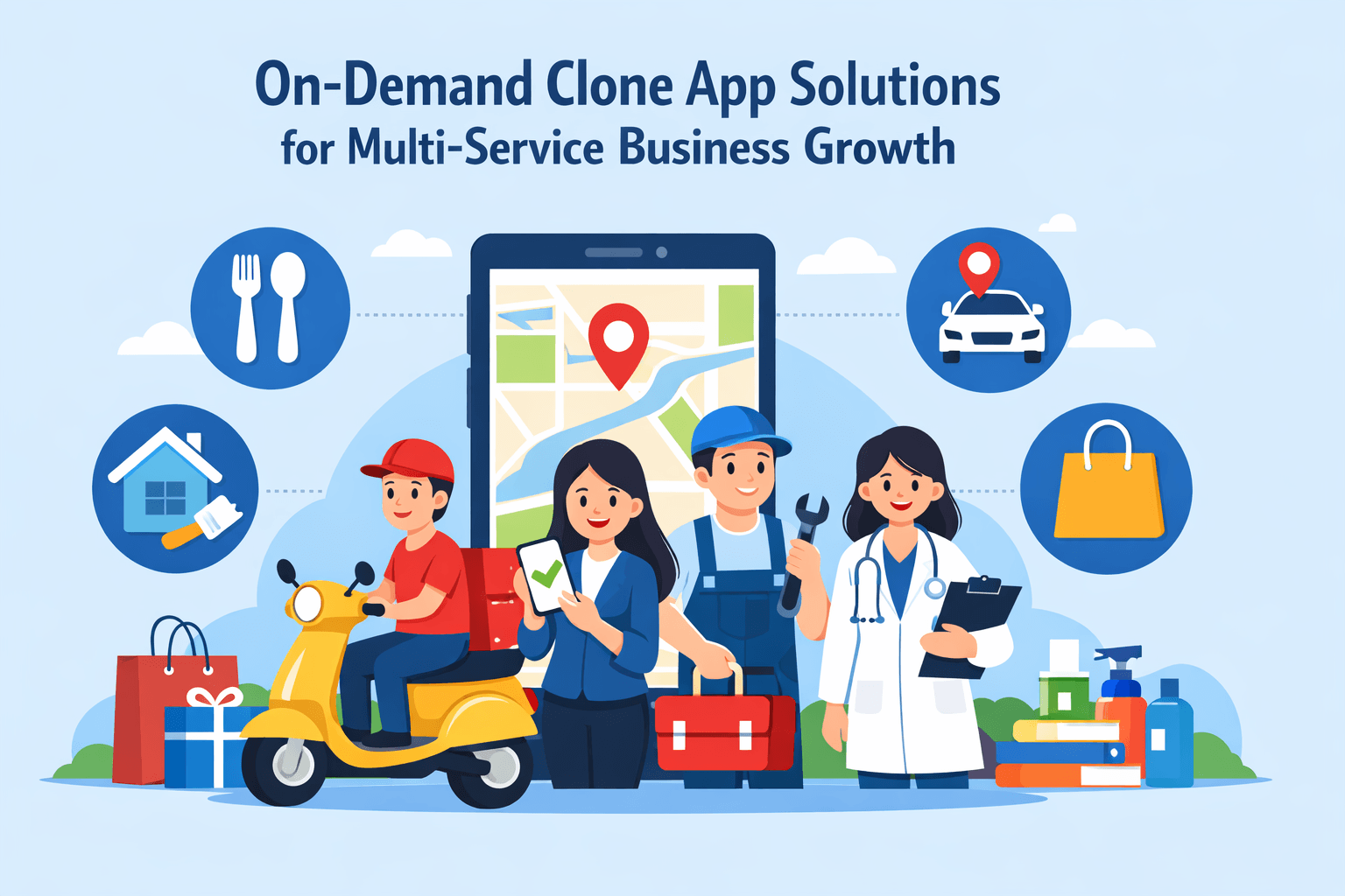On-Demand Clone App Solutions for Multi-Service Business Growth