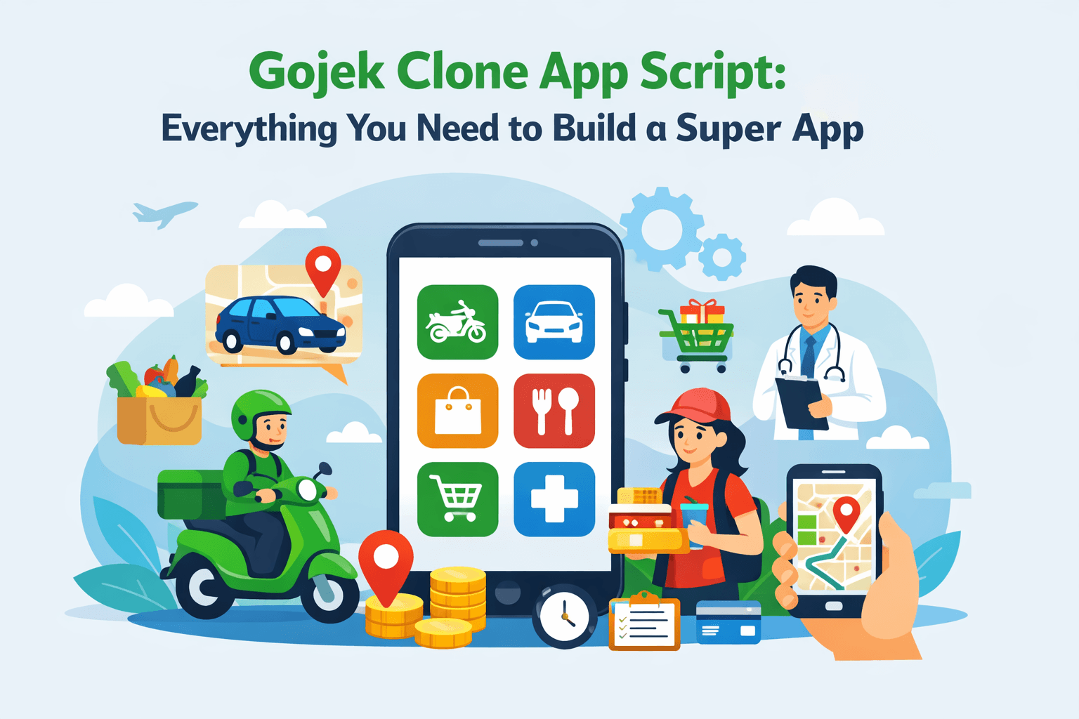 Gojek Clone App Script: Everything You Need to Build a Super App