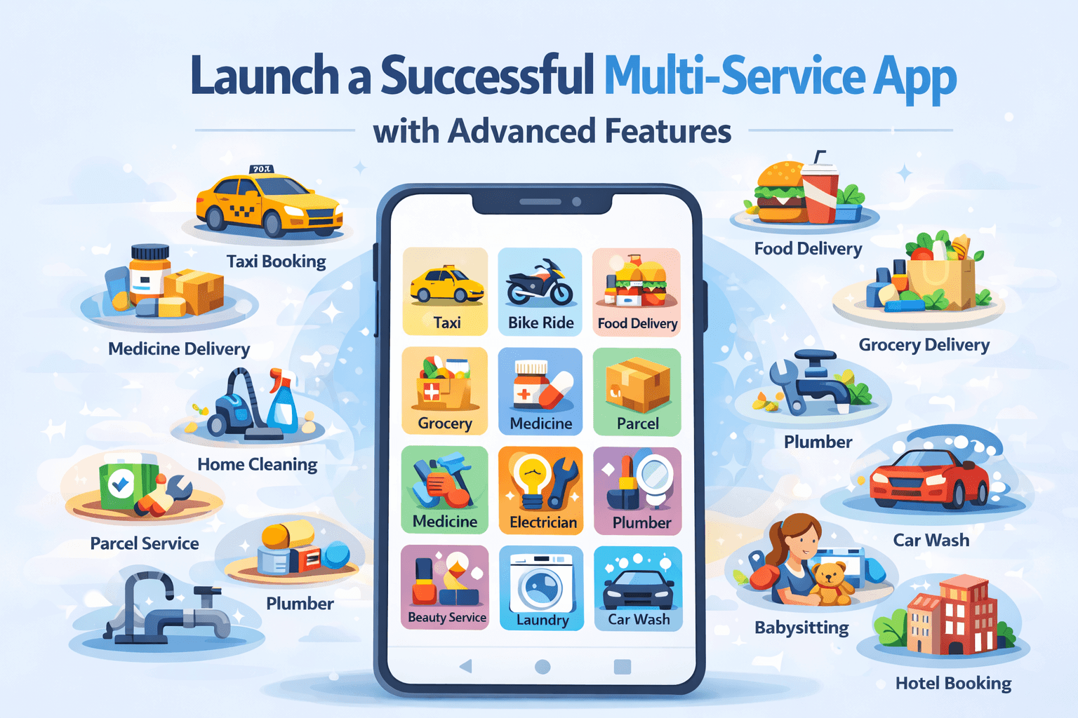 Launch a Successful Multi-Service App with Advanced Features 