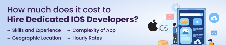 How much does it cost to hire dedicated iOS apps developers 2023?