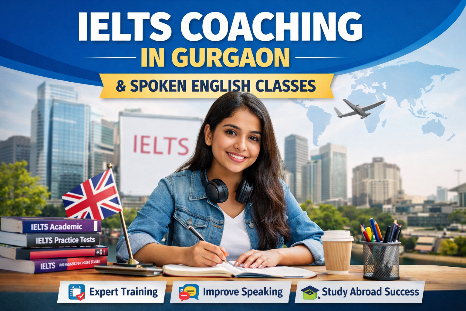 Best IELTS Coaching in Gurgaon with Spoken English Classes for Study Abroad Success