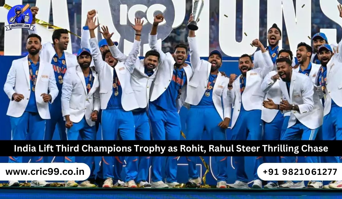 Champions Trophy 2025 Final: India vs New Zealand – Live Updates, Match Highlights & Betting Insights