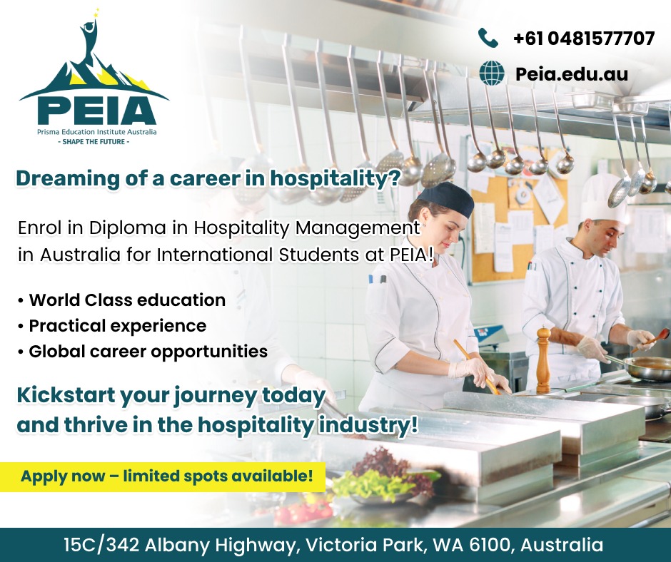 Unlock Your Future with Hospitality Management Courses in Australia at PEIA