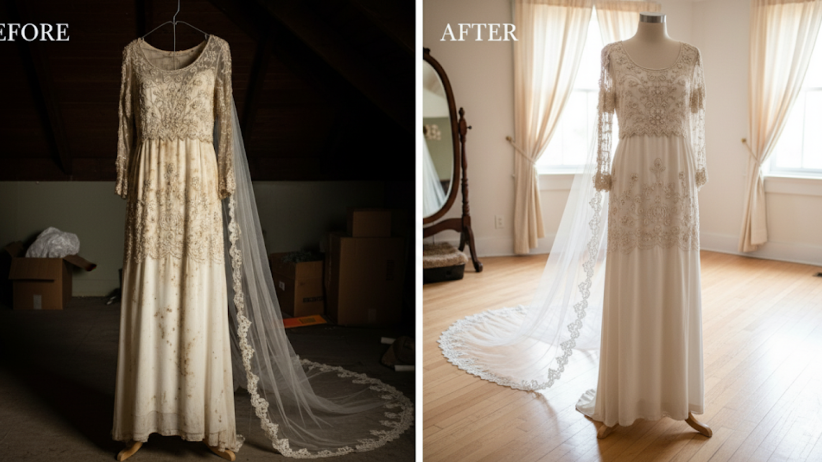 Can A Yellowed Wedding Dress Be Saved?