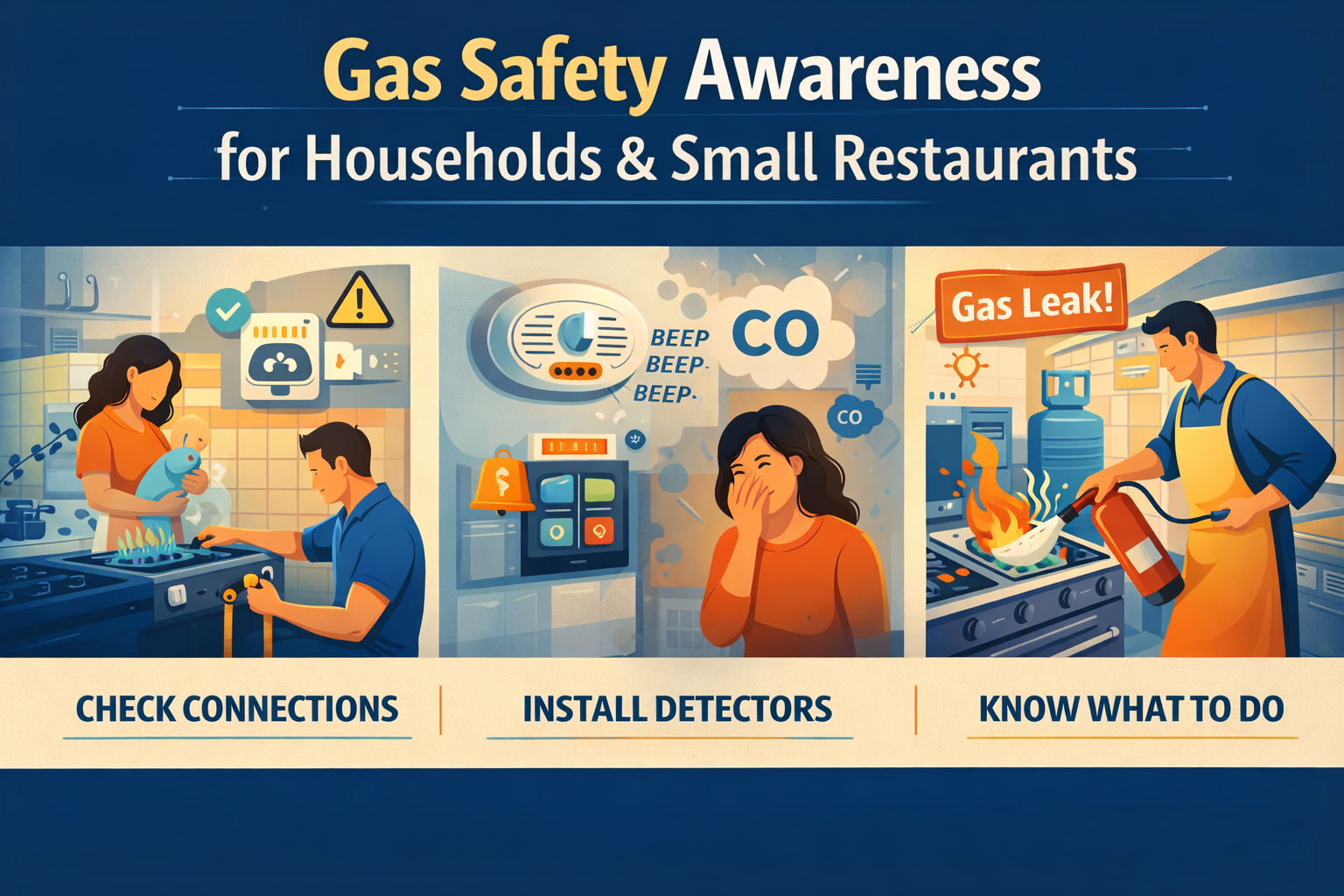 Gas Safety Awareness for Households & Small Restaurants