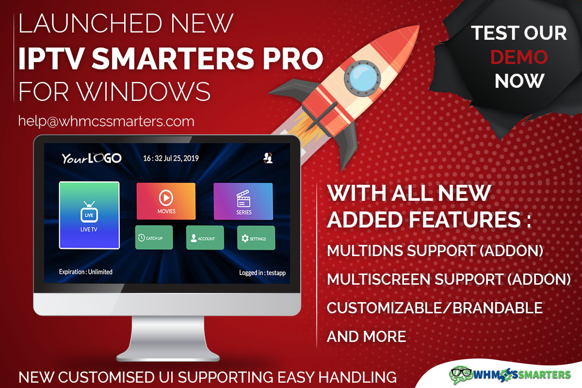 Get Smarters Custom IPTV App for Windows