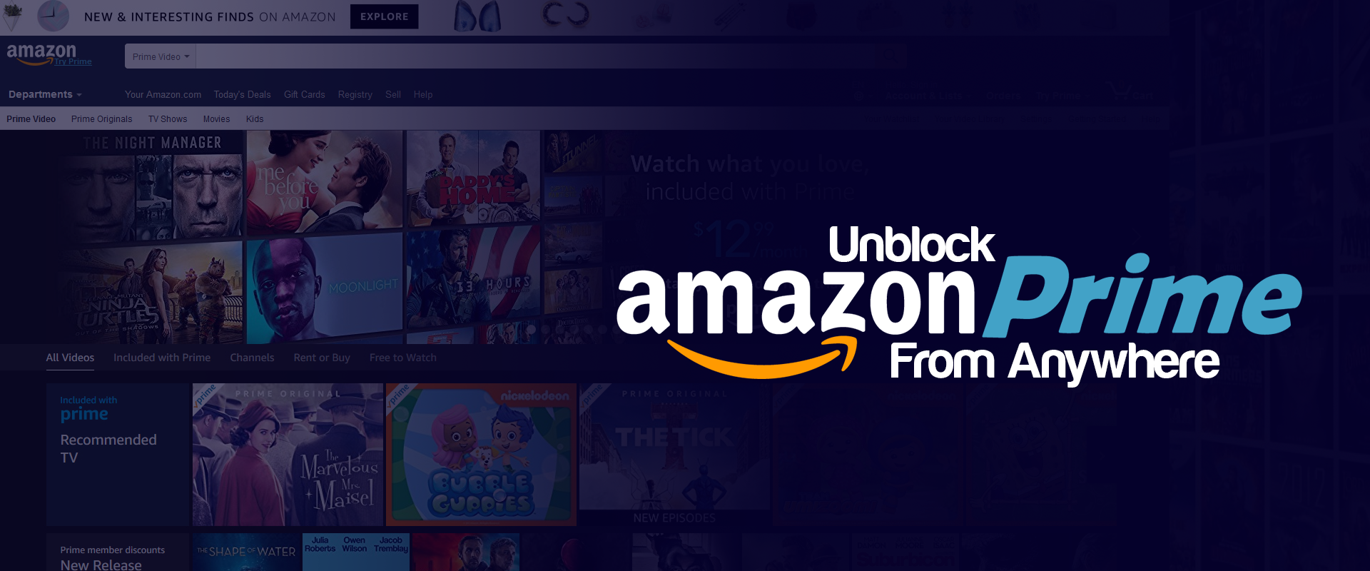 Unblock Amazon Prime from Anywhere