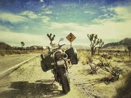 Road trip on motorbike