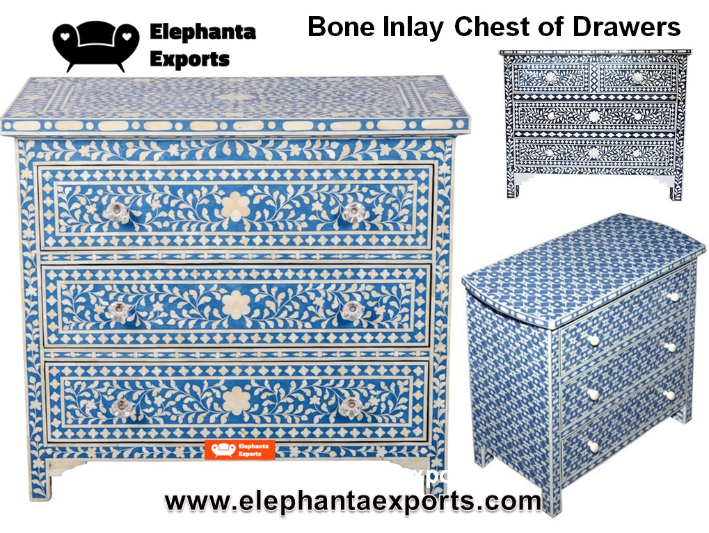 Bone Inlay Chest Elephanta Exports