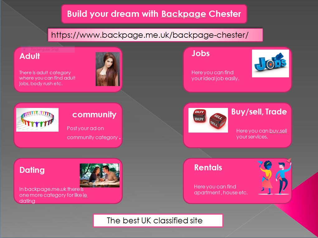 Build your dream with Backpage Chester