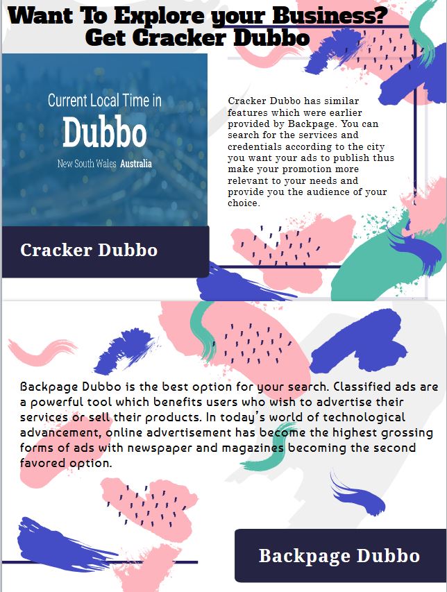 Want To Explore your Business? Get Cracker Dubbo