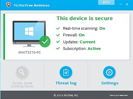 Fix Your devices with McAFee Antivirus Free?