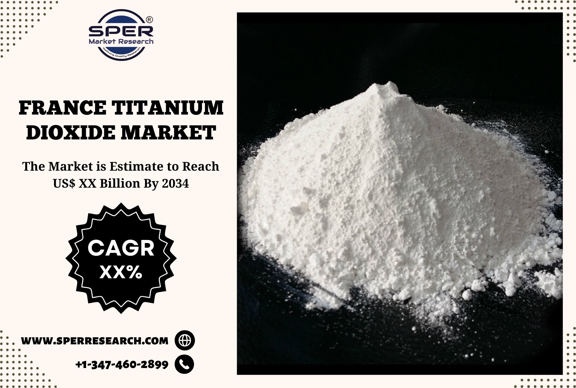 France Titanium Dioxide Market Demand, Growth Driver, Scope, Challenges and Future Business Opportunities 2034: SPER Market Research