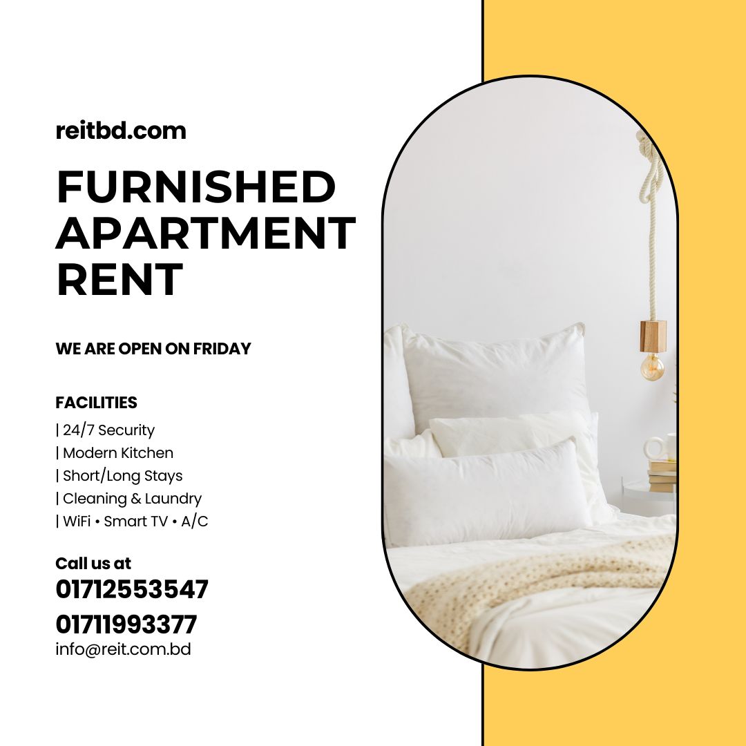 Luxurious 3-Bedroom Furnished Apartment for Long-Term Rent in Bashundhara R/A