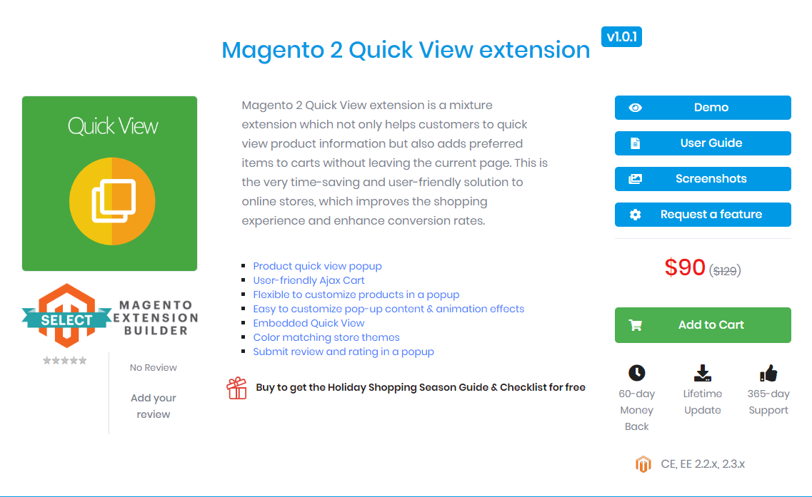 Magento 2 Quick View extension