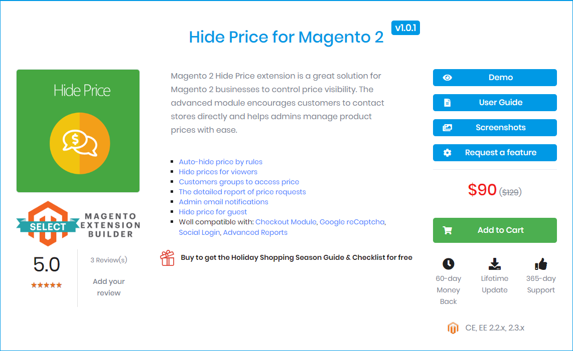 Hide Price for Magento 2