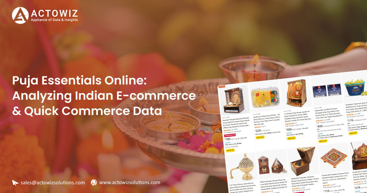 Puja Essentials Online: Analyzing Indian E-commerce & Quick Commerce Data
