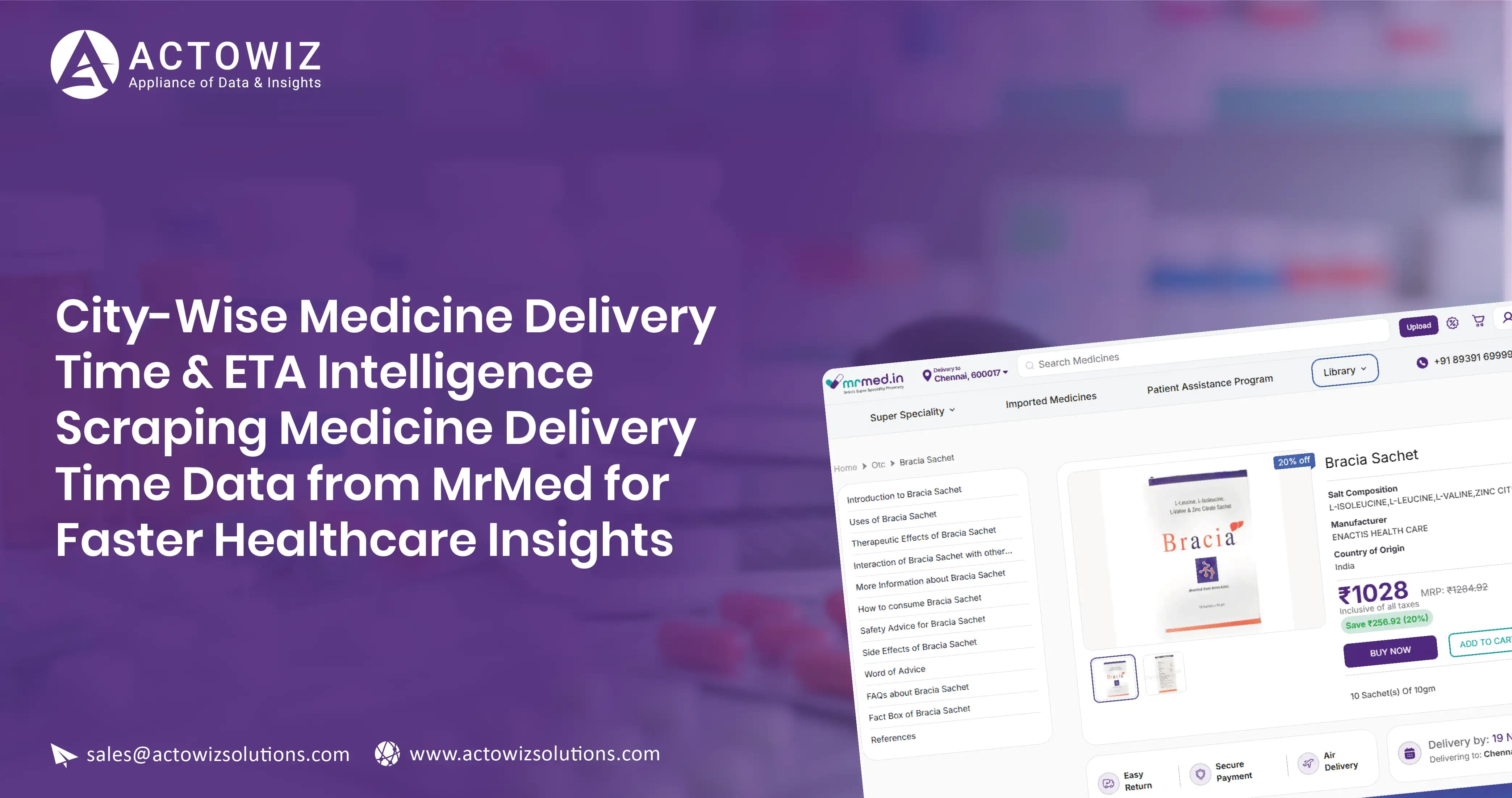 Scraping Medicine Delivery Time Data from MrMed