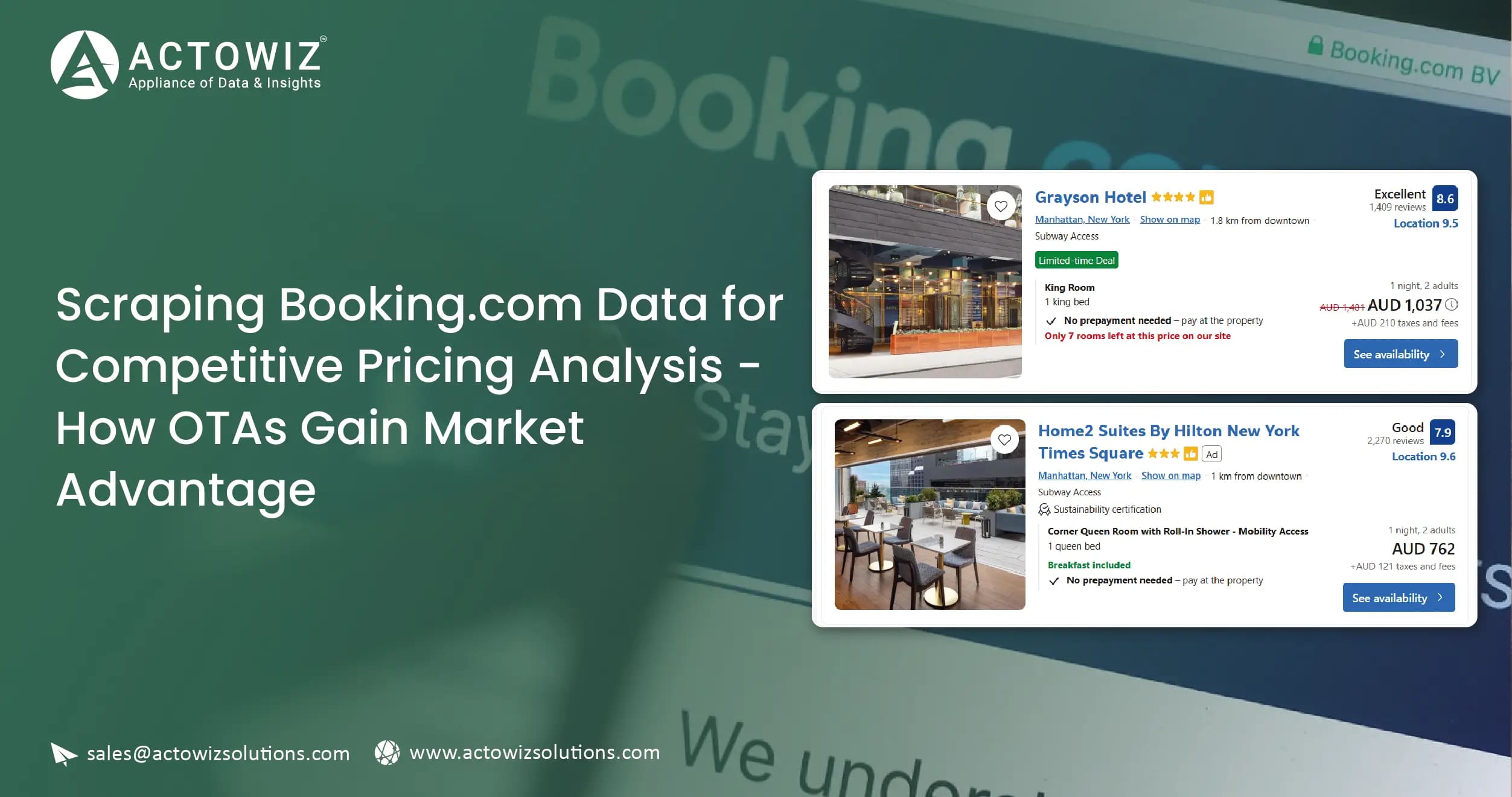 Scraping Booking.com Data for Competitive Pricing Analysis