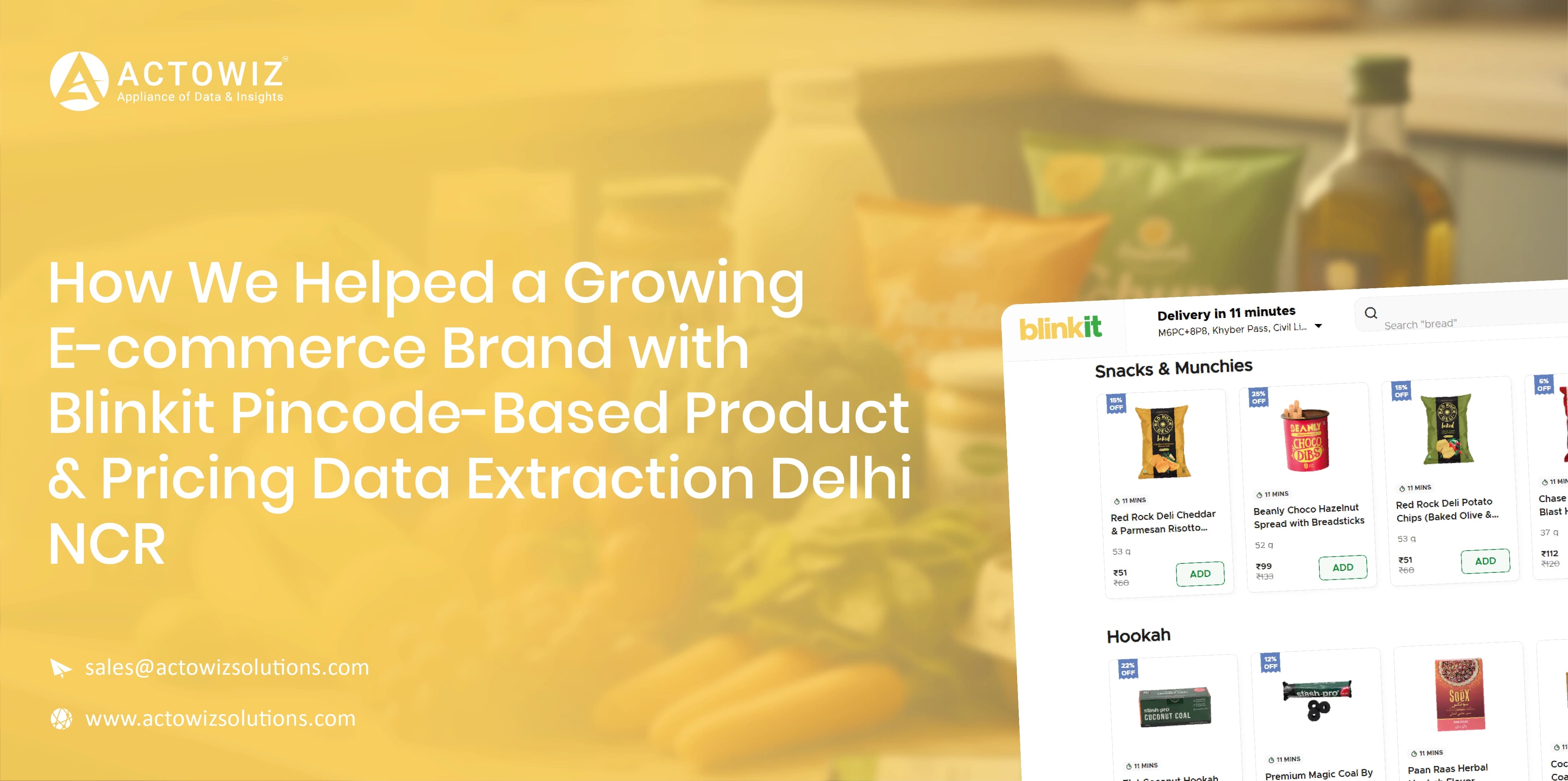 Blinkit Pincode-Based Product & Pricing Data Extraction – Delhi NCR