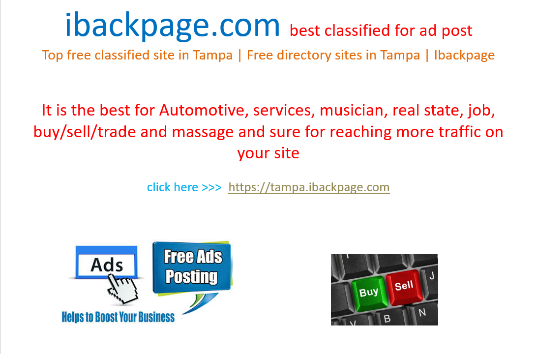 Ibackpage  | Top free classified site in Tampa | Free directory sites in Tampa | Ibackpage