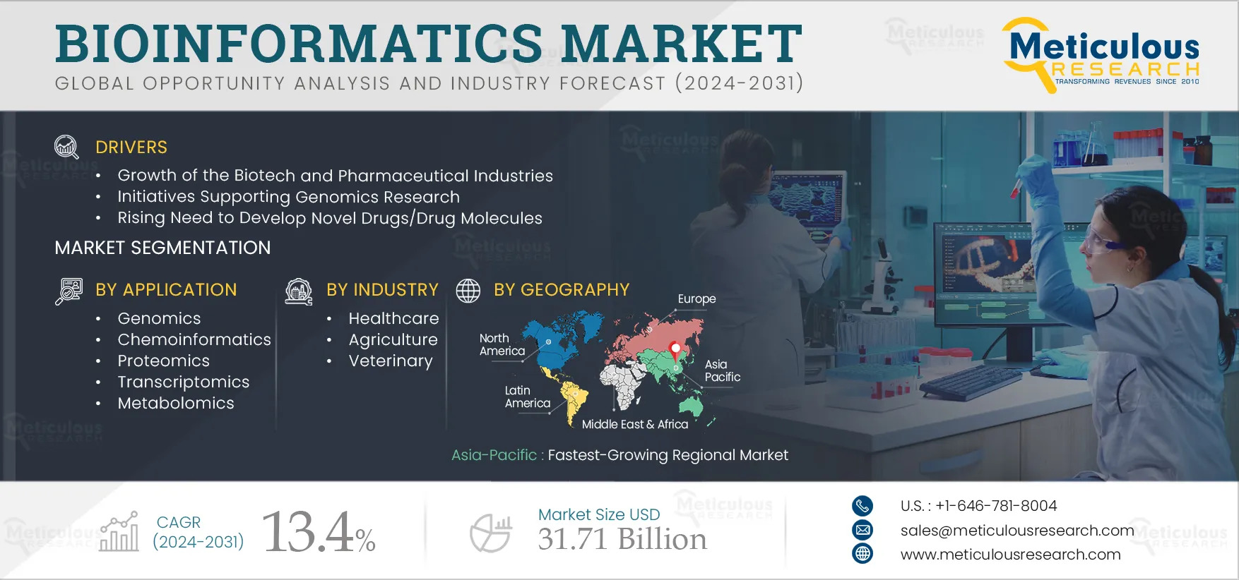 Bioinformatics Market Growth Driven by Genomics and Drug Discovery
