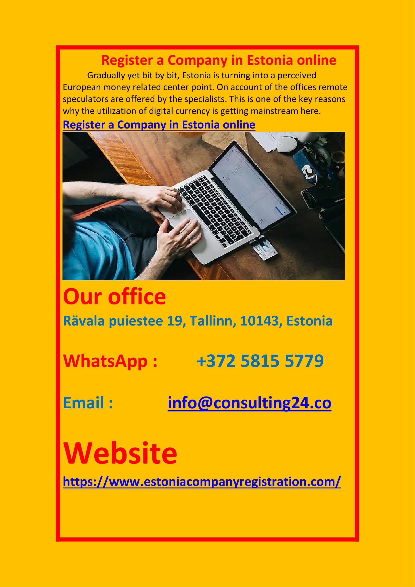 Estonia Company registration online