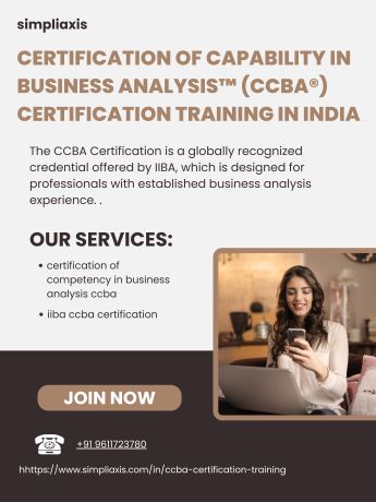 Learn Business Analysis with CCBA® Training & Certification in India