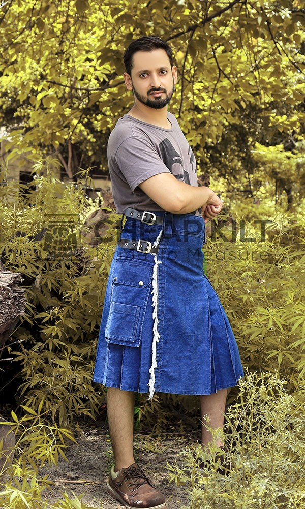 Discover Latest Style of Denim Kilt